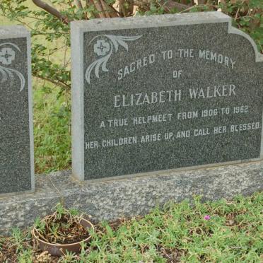 WALKER Alan Robert 1882-1964 &amp; Elizabeth 1906-1962