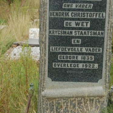 WET Hendrik Christoffel, de 1835-1922