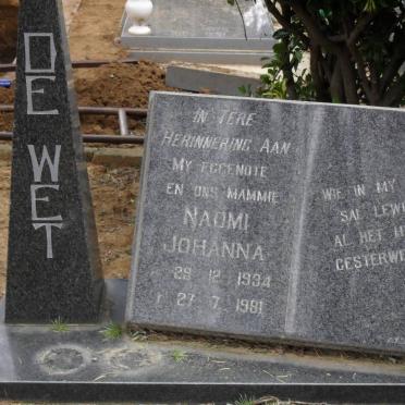 WET Naomi Johanna, de 1934-1981