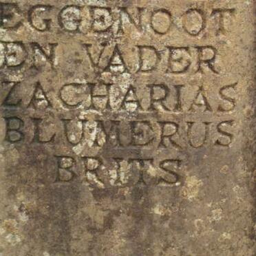 BRITS Zacharias Blumerus 1886-1951