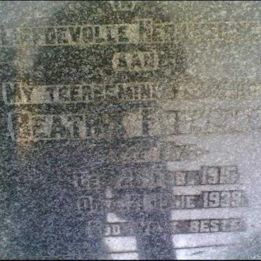 FRONEMAN Beatrix nee UYS 1915-1939