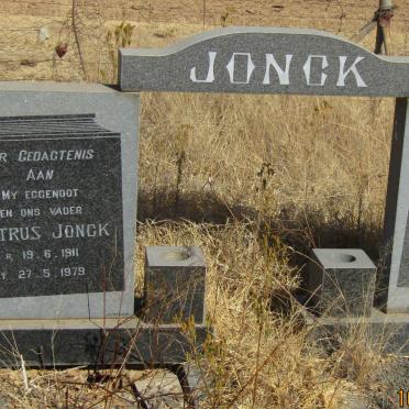 JONCK Petrus 1911-1979 &amp; Olive Doreen SWART 1924-1993