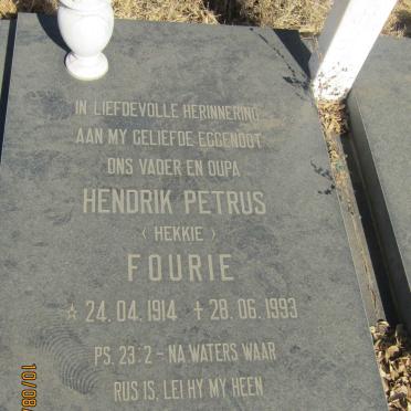 FOURIE Hendrik Petrus 1914-1993