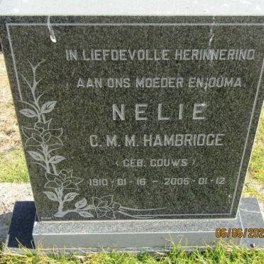 HAMBRIDGE C.M.M. nee GOUWS 1910-2005