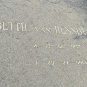 RENSBURG Bettie, van 1967-1983
