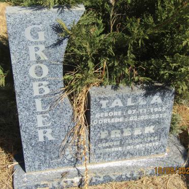 GROBLER Freek 1954-2019 &amp; Talla 1955-2013