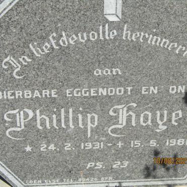 HAYES Phillip 1931-1981