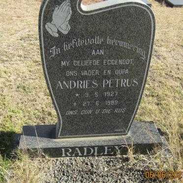 RADLEY Andries Petrus 1927-1989