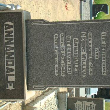 ANNANDALE George Willem 1931-1948