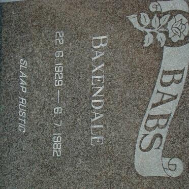 BAXENDALE Babs 1929-1982