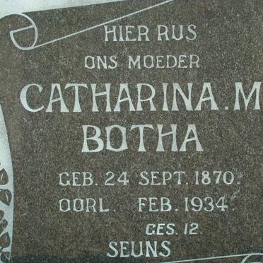 BOTHA Catharina M. 1870-1934