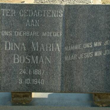 BOSMAN Dina Maria 1887-1940
