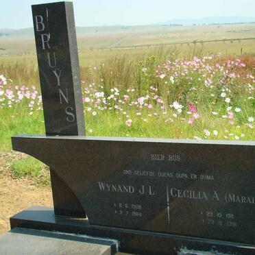 BRUYNS Wynand J.L. 1908-1984 &amp; Cecilia A. MARAIS 1911-1991