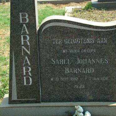 BARNARD Sarel Johannes 1882-1938