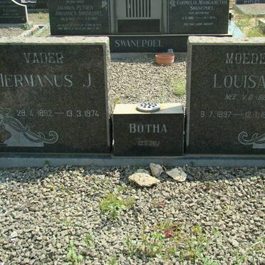 BOTHA Hermanus J. 1892-1974 &amp; Louisa S. V.D. BERG 1897-1985 