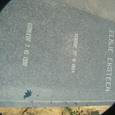EKSTEEN Elsje 1904-1992