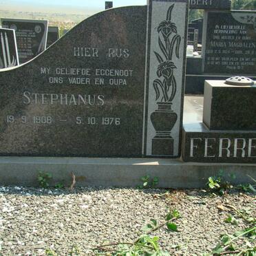 FERREIRA Stephanus 1908-1976 &amp; Susanna 1925-1995 