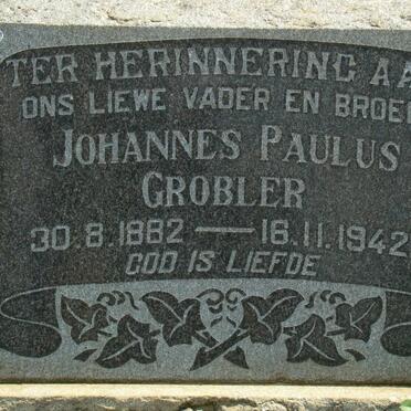 GROBLER Johannes Paulus 1882-1942