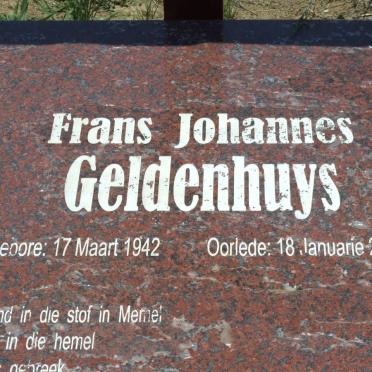 GELDENHUYS Frans Johannes 1942-2009