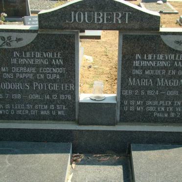 JOUBERT Theodorus Potgieter 1918-1978 &amp; Maria Magdalena 1924-1987