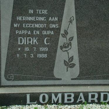 LOMBARD Dirk C. 1919-1988
