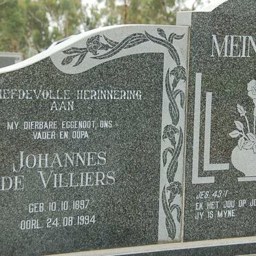 MEINTJES Johannes de Villiers 1897-1994