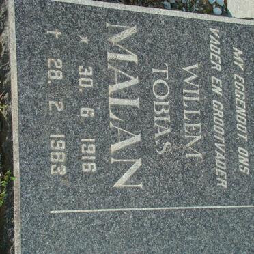 MALAN Willem Tobias 1916-1983