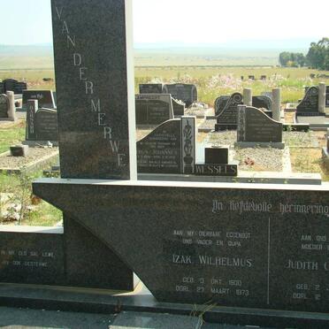 MERWE Izak Wilhelmus, van der 1900-1973 &amp; Judith Christina 1913-1992