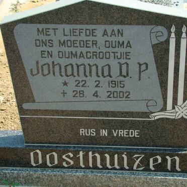 OOSTHUIZEN Johanna D.P. 1915-2002