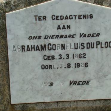 PLOOY Abraham Corneluis, du 1862-1926