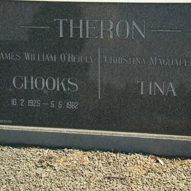 THERON James William O'Reilly 1925-1982 &amp; Christina Magdalena G.