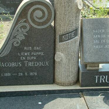 TRUTER Jacobus Tredoux 1891-1976 &amp; Judith Magdalena VAN DYK 1891-1963 
