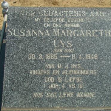UYS Susanna Margaretha nee UYS 1885-1948