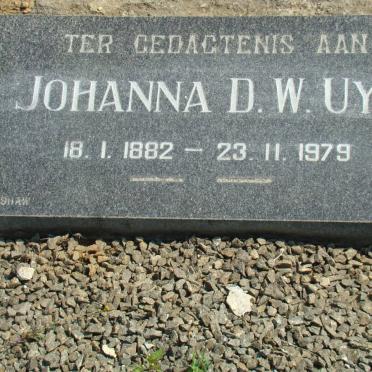 UYS Johanna D.W. 1882-1979