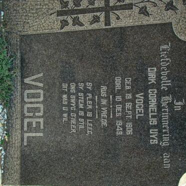 VOGEL Dirk Cornelis Uys 1906-1949