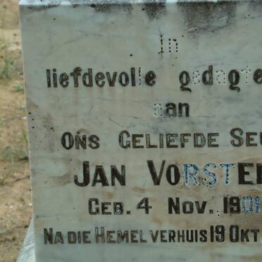 VORSTER Jan 1901-1930