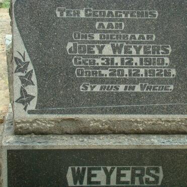 WEYERS Joey 1910-1926