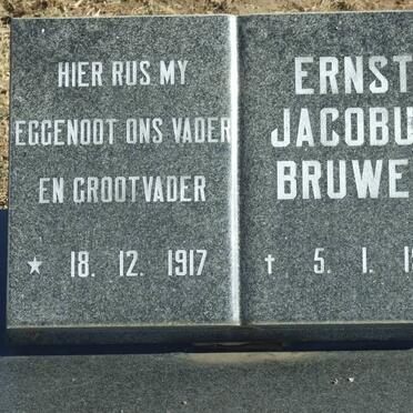 BRUWER Ernst Jacobus 1917-1987