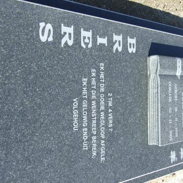 BRIERS Marthinus Cornelis 1939-2009