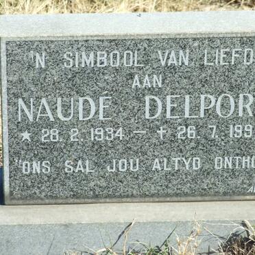 DELPORT Naude 1934-1992