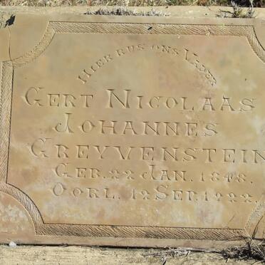 GREYVENSTEIN Gert Nicolaas Johannes 1848-1922