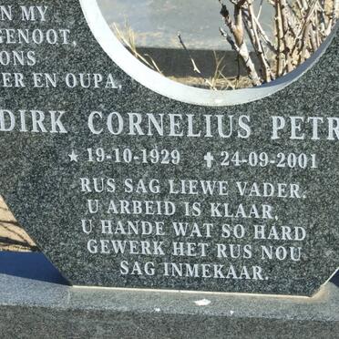 GRUNDLING Dirk Cornelius Petrus 1929-2001 &amp; Elizabeth C.P. 1936-2012