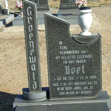 GROENEWALD Boet 1951-1996
