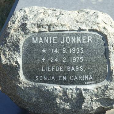 JONKER Manie 1935-1975