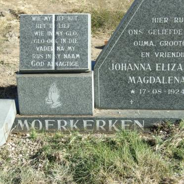MOERKERKEN Johanna Elizabeth Magdalena, van 1924- :: ?