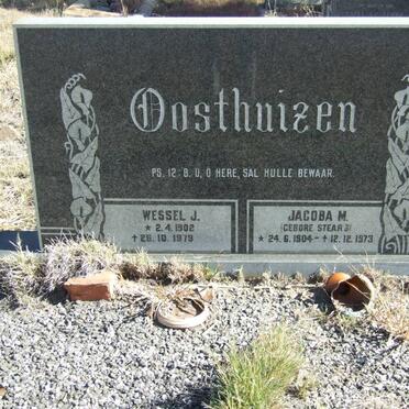 OOSTHUIZEN Wessel J. 1902-1979 &amp; Jacoba M. STEARS 1904-1973