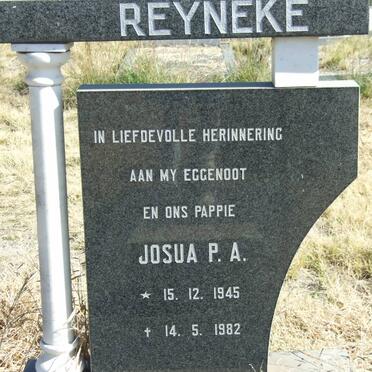 REYNEKE Josua P.A. 1945-1982