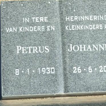 RENSBURG Petrus Johannes, Janse van 1930-2006 &amp; Dorothea Petronella BIERMAN 1932-1986