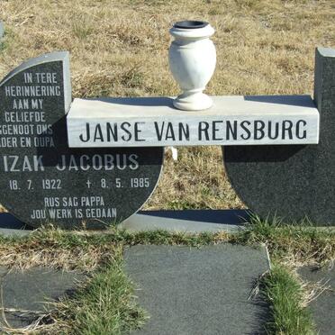 RENSBURG Izak Jacobus, Janse van 1922-1985