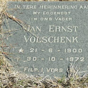 VOLSCHENK Jan Ernst 1900-1972 
